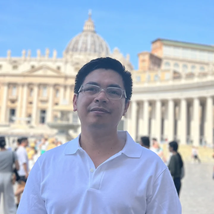 Lloyd Agas in St Peter's Square, Vatican City